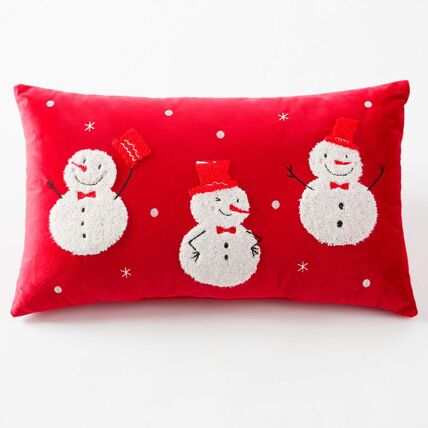 Coussin bonhomme de neige