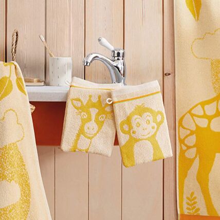 2 gants de toilette