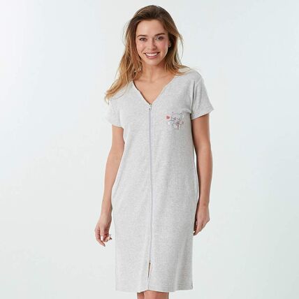 Peignoir zippé