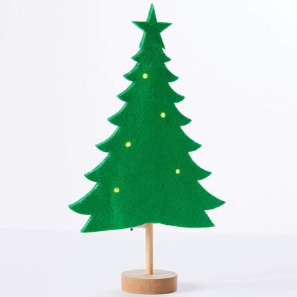 Sapin lumineux en feutrine