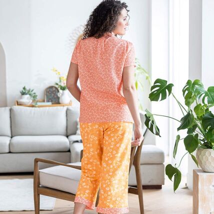 Pantalon 7/8eme abricot