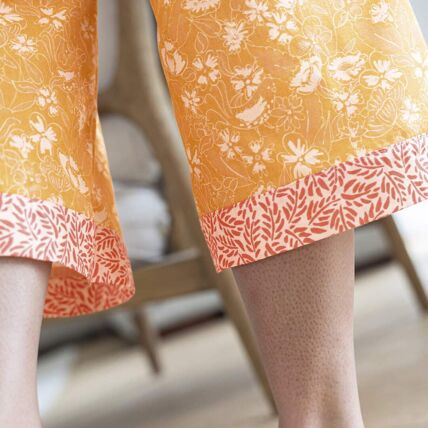 Pantalon 7/8eme abricot