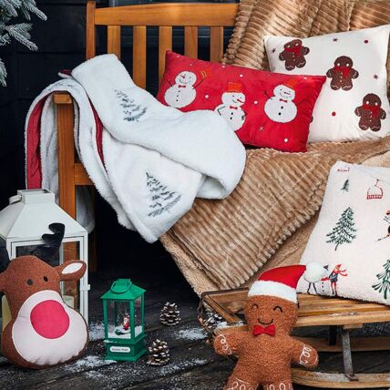 Coussin bonhomme de neige