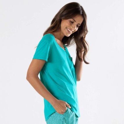 T-shirt turquoise