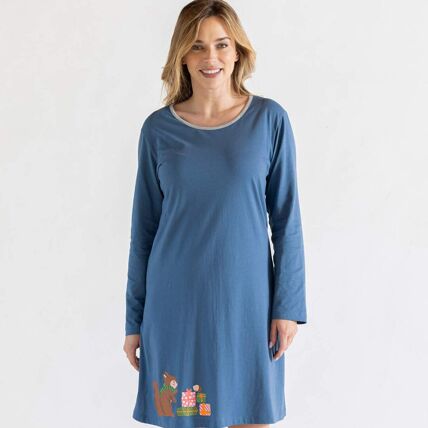 Maxi t-shirt bleu