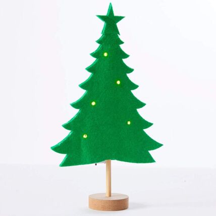Sapin lumineux en feutrine