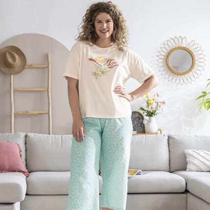 Pantalon 7/8eme menthe