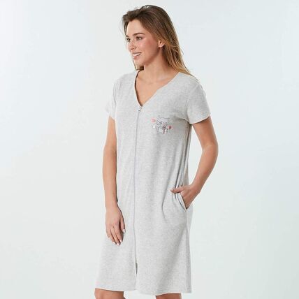 Peignoir zippé