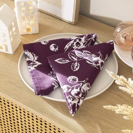 2 serviettes de table