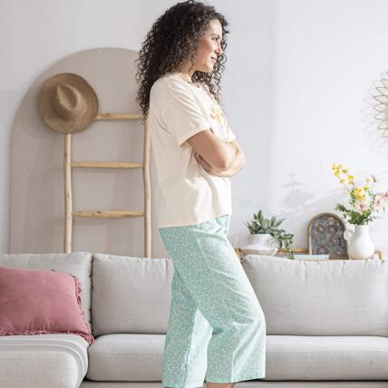Pantalon 7/8eme menthe