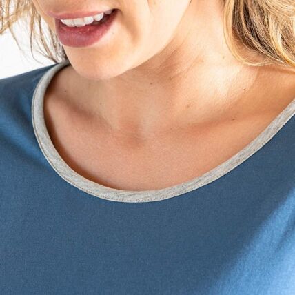 Maxi t-shirt bleu