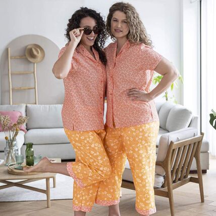 Pantalon 7/8eme abricot