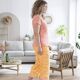 Pantalon 7/8eme abricot-10