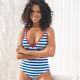 Maillot de bain rayé-2