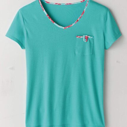 T-shirt turquoise