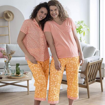 Pantalon 7/8eme abricot