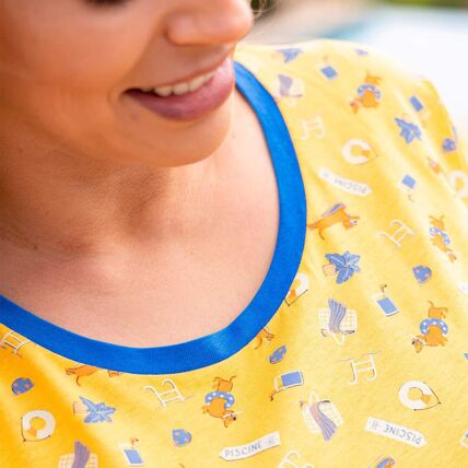 Maxi t-shirt imprimé
