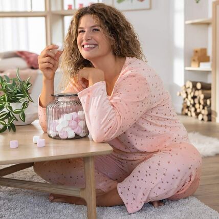 Pantalon rose poudré
