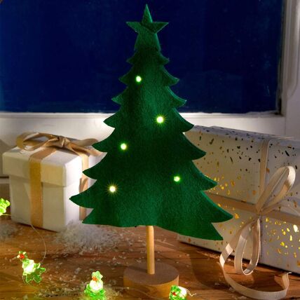 Sapin lumineux en feutrine