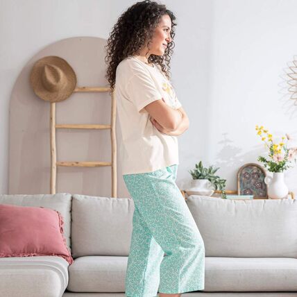 Pantalon 7/8eme menthe