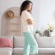 Pantalon 7/8eme menthe-17