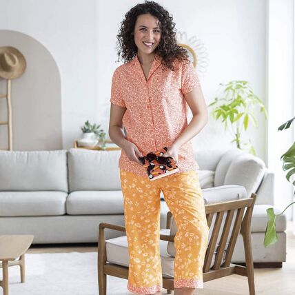 Pantalon 7/8eme abricot