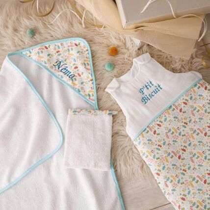 Sortie de bain et gant