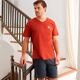 Pyjama short brique-2