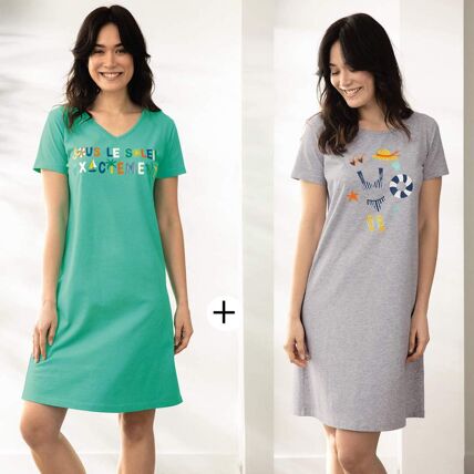 2 maxi t-shirts