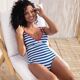 Maillot de bain rayé-1