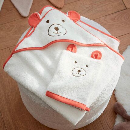 Sortie de bain et gant